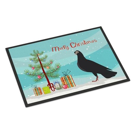 Carolines Treasures Carolines Treasures BB9314JMAT Budapest Highflyer Pigeon Christmas Indoor or Outdoor Mat; 24 x 36 in. BB9314JMAT